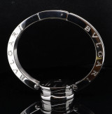 Auth. Bvlgari B Zero Quartz Steel Ladies Diamond Bezel Watch Box & Docs BZ22S