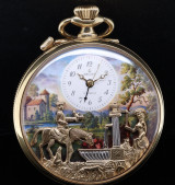 Reuge A Sainte Croix Musical Alarm Pocket Watch