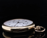 Rare Antique Longines Doctors Chronograph 18K Gold O/F Pocket Watch