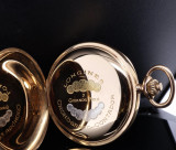 Rare Antique Longines Doctors Chronograph 18K Gold O/F Pocket Watch