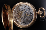 Rare Antique Longines Doctors Chronograph 18K Gold O/F Pocket Watch