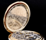 C.1913 Antique Longines Single Button Chronograph 18K Gold O/F Pocket Watch