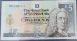 2004 2 Consec Running / UNC Royal Bank Scotland £5 Notes R&A0008176 / 77