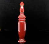 Vintage Red Marbled Bakelite Catalin Mini Perfume Scent Bottle & Dauber C.1930s