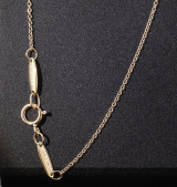 Auth. Tiffany & Co. Elsa Peretti Open Heart 18ct Gold Pendant Necklace