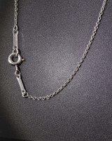 Auth. Tiffany & Co. Elsa Peretti Open Heart Platinum Pendant Necklace