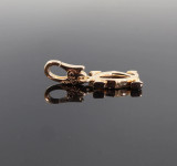Auth. Cartier Double C 18k Yellow Colour Gold Charm 2.44g