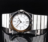 Vintage circa 1990s Chopard St Moritz 8025 Date White Dial Quartz 32mm Steel Watch