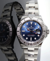 Auth 2013 Rolex Yachtmaster 40mm Oyster Steel Platinum Watch 116622 +Box & Docs