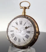 C.1770s 20k Gold À Toc et À Tact Quarter Repeating Verge Pocket Watch By Dufalga