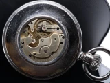 Antique Monumental 1900s Longines Steel Mens 79mm Stem Wind Goliath Pocket Watch