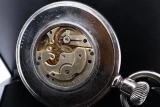 Antique Monumental 1900s Longines Steel Mens 79mm Stem Wind Goliath Pocket Watch