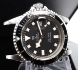 Vintage 1980 Tudor Submariner Black Snowflake Date Watch Ref 9411 / 0.