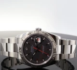 Auth. 2008 Rolex Datejust Turn O Graph Steel Watch + Box & Docs Ref 116264