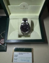 Auth. 2008 Rolex Datejust Turn O Graph Steel Watch + Box & Docs Ref 116264