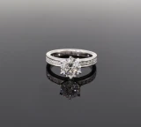 Handmade 1.73 cttw E VS Diamond Set Platinum Ring Size I1/2 Val $27800 GIA XXX