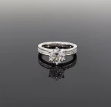 Handmade 1.73 cttw E VS Diamond Set Platinum Ring Size I1/2 Val $27800 GIA XXX