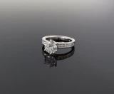 Handmade 1.73 cttw E VS Diamond Set Platinum Ring Size I1/2 Val $27800 GIA XXX