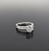 Handmade 1.73 cttw E VS Diamond Set Platinum Ring Size I1/2 Val $27800 GIA XXX
