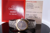Vintage 80s Omega Seamaster Polaris 18K Titane Quartz Watch 396 0952 + Papers