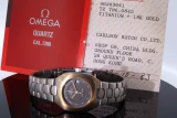 Vintage 80s Omega Seamaster Polaris 18K Titane Quartz Watch 796 0845 + Papers