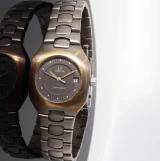 Vintage 80s Omega Seamaster Polaris 18K Titane Quartz Watch 796 0845 + Papers