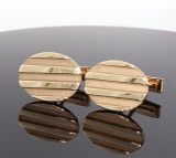 A Vintage Pair of Vintage Tiffany & Co Gentleman’s 18k Gold Cufflinks 14.44g