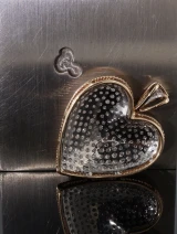 Superb 14ct Gold 2.00ct Pave Set Diamond Puff Heart Pendant Val $7050