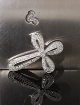 Vintage 18k White Gold 0.59ct G Si Set Diamond Cross Pendant Val $4475