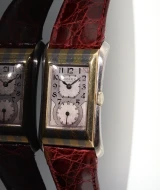 c.1927 Vintage Rolex Prince Brancard Tiger Stripe 18k Gold Watch & Box ref 971