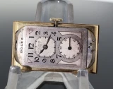 c.1927 Vintage Rolex Prince Brancard Tiger Stripe 18k Gold Watch & Box ref 971