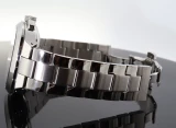 Auth. 2024 Panzera Classivo 43C Chronograph Steel Quartz Wristwatch in Box