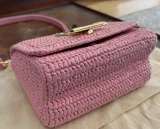 Auth. August 2022 Louis Vuitton Twist PM Shoulder Bag in Rose Raphia Ref M20579