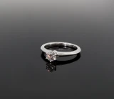 Tiffany & Co 0.34ct I Vs Diamond Solitaire Platinum Ring Size L Val $6350