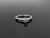 Tiffany & Co 0.34ct I Vs Diamond Solitaire Platinum Ring Size L Val $6350