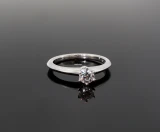 Tiffany & Co 0.34ct I Vs Diamond Solitaire Platinum Ring Size L Val $6350