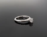 Tiffany & Co 0.34ct I Vs Diamond Solitaire Platinum Ring Size L Val $6350