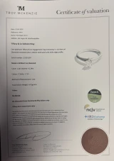 Tiffany & Co 0.34ct I Vs Diamond Solitaire Platinum Ring Size L Val $6350