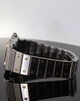 Vintage 80s-90s Cartier Santos Automatic 29mm 18k Gold & Steel Watch - Serviced