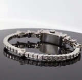 Vintage 40s Gubelin 18k White Gold 2.10ct Diamond Cocktail Wristwatch Val $19100