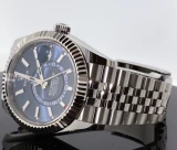 Nov 2022 Rolex Sky Dweller Steel Blue Dial Jubilee Watch Box & Docs Ref 326934