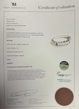 Vintage Platinum 0.40ct Princess Cut Diamond Eternity Ring Size N Val $6660