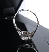 Antique 0.98cttw Old Cut Diamond 14ct White Gold Ring Size N Val $11490.