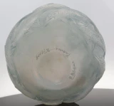Rare Rene Lalique Oleron Opalescent Glass Vase No. 1008 Designed 1927