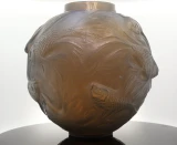 Rene Lalique Formose Double Cased Grey Opalescent Glass Vase No. 934 Design 1924