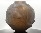 Rene Lalique Formose Double Cased Grey Opalescent Glass Vase No. 934 Design 1924