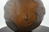 Rene Lalique Formose Double Cased Grey Opalescent Glass Vase No. 934 Design 1924