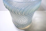 Impressive 1930s Rene Lalique "Actinia" Anemone Opalescent Glass Vase 10-889