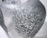 Rene Lalique "Poivre" Vase No. 901 – Original Smoky Frosted Glass Art Deco Vase