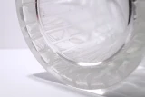 René Lalique "Ibis" Vase No. 1099 – Clear Frosted Art Deco Glass – c.1934